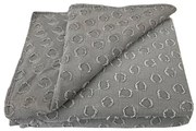 Prikrývka na posteľ Milo 170x220 tmavo šedá Merkury Home