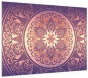 Obraz - Mandala na fialovom gradiente (70x50 cm)