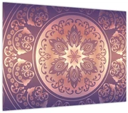 Obraz - Mandala na fialovom gradiente (70x50 cm)