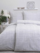 Bavlnené obliečky Renforcé – Jasmine žíhaná hnedá