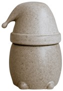 DBKD Vianočná dóza Eating Santa Beige – large