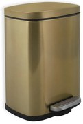 Nášľapný oceľový odpadkový kôš v matne zlatej farbe 5 l Akira – Spirella