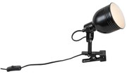 Rabalux 3092 - Lampa s klipom 1xE14/25W/230V čierna RL3092
