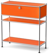 Kovová konzola »CN3 Slim Line« so zásuvkou, oranžová