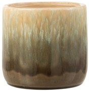 Béžovo - hnedý obal na kvetináč Elise - Ø17*16 cm
