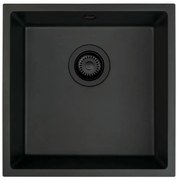 Deante ZQA_N10A - Kuchynský drez CORDA 44x44 cm granit/čierna