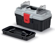 Kufor na náradie 29,6 × 17,8 × 15,3 cm, s organizérmi, sivá