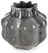 KERAMICKÁ VÁZA NIKO (02) 35X35X30 CM SIVÁ