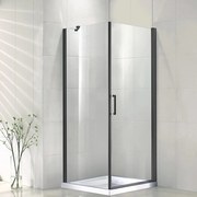 Sprchový kút Vela Black 90x90x190