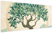 Obraz – Elegantná mozaika so stromom (120x50 cm)