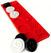 Puzzle senzorické kolieska XL, kontrastné