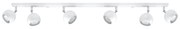 Bodové svietidlo Oculare, 6x biele kovové tienidlo, (možnosť polohovania)