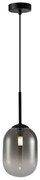 Luster na lanku ALIAS 1xG9/8W/230V pr. 12 cm čierna/šedá