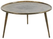 Kovový okrúhly konferenčný stolík v bronzovej farbe ø 67,5 cm Babina – Light & Living