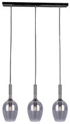 Luster na lanku LUGANO 3xE14/40W/230V šedá