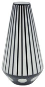Brillar Cylinder váza čiernobiela 44cm