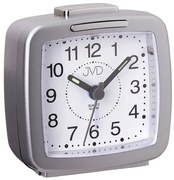 Analógový cestovný budík JVD SR952.5, strieborný, 7 cm