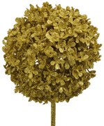 Zlatá trblietavá dekorácia kvet hortenzie - 16*16*70 cm