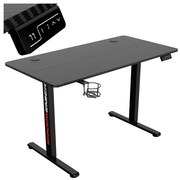 Herný stôl SHADOW GAMER 1.0 elektrický, čierny