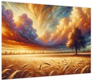 Obraz – Strom na poli (70x50 cm)