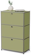 Kovová komoda »CN3« s 3 výklopnými priečinkami, pistáciová