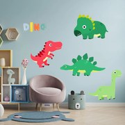 PIPPER. Textilná nálepka na stenu "Baby dinosaury 2"
