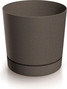 Kvetináč TUBOS P ECO drevený kávový matný
