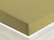 Froté napínacie prestieradlo FR-020 Olivové 90 x 200 - výška 20 cm