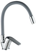 Kuchinox Elza, stojanková drezová batéria s elastickým ramenom, šedá-chrómová, LAV-BKE_967D