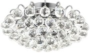 Toolight Toolight, krištáľové stropné svietidlo 35x35cm 3xE14 APP783-3C, chrómová, OSW-05034