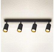 Brilagi - Bodové svietidlo SELE 4xGU10/30W/230V čierna/zlatá WO-B7-OEM