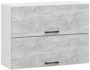 Horná kuchynská skrinka OLIWIA W80 G2 H580 biela / betón