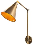 Nástenná lampa Berceste V zlatá