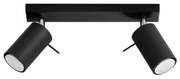 Bodové svietidlo Ring, 2x čierne kovové tienidlo, (možnosť polohovania)