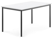 Stôl SONITUS, 1400x800x720 mm, HPL - biela, antracit