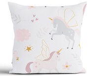 Bavlnená obliečka na vankúšik Renforcé 40 × 40 cm – Unicorn