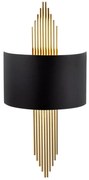 Nástenné svietidlo 1xE27/40W/230V zlatá/čierna