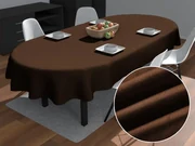 Biante Oválny obrus/imitácia brúsenej kože Alcantara ALC-013 Hnedý 50x100 cm