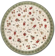 Kusový koberec Villeroy & Boch Toy's delight so strihaným vlasom 106218 Green, Multicolor kruh, 160x160 (priemer) kruh, zelená, obývacia izba, Villeroy & Boch