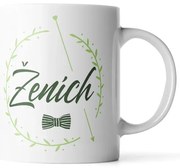 Sablio Hrnček Ženích motýlik - 200 ml - espresso