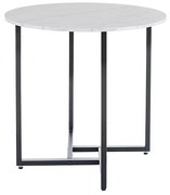 Okrúhly jedálenský stôl ALTO II 80 cm, dekor biely mramor