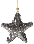 VIANOČNÁ DEKORÁCIA STAR SADA 12KS 11X11 CM STRIEBORNÁ