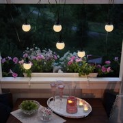 Vonkajšia solárna svetelná LED reťaz Star Trading Balls Combo, dĺžka 5 m