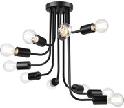 Prisadený luster TRINITY 10xE27/15W/230V čierna