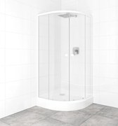 Set sprchovacieho kúta a vaničky, štvrťkruh 90x90 cm Multi Basic SIKOBKMUS90CH0