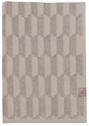 Béžová bavlnená osuška 70x133 cm Geo - Mette Ditmer Denmark