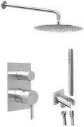 Sapho Sapho, MINIMAL podomietkový sprchový set s pákovou batériou, 2 výstupy, nerez, MI042-01