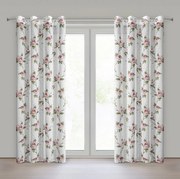 ZÁVES NA KRÚŽKOCH RUTH 135X250 CM KVETY