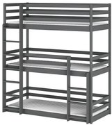 Poschodová Posteľ Ted 90x200 graphite