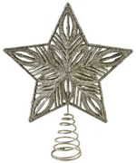 Ozdobná špička na stromek Shepherd 24x20 cm zlatá